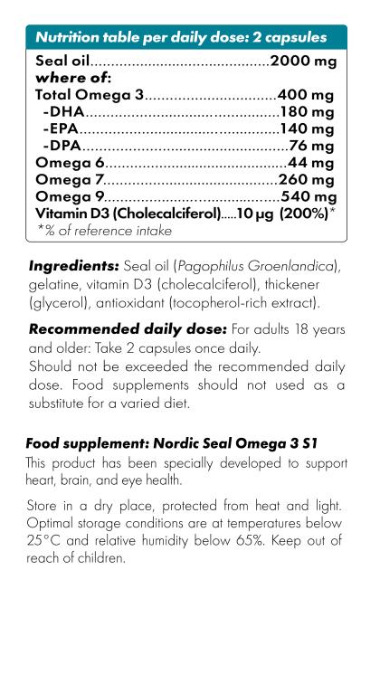 Nordic Seal Omega 3 S1